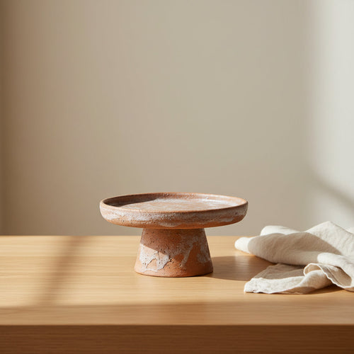 Alzata Terra — terracotta smaltata, Kaya Deco