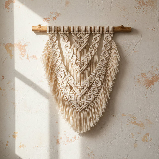 Arazzo Nodo — cotone macramè, Kaya Deco