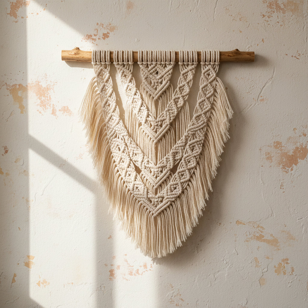 Arazzo Nodo — cotone macramè, Kaya Deco
