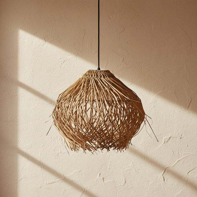 Sospensione Foglia — foglia di palma intrecciata, Kaya Deco