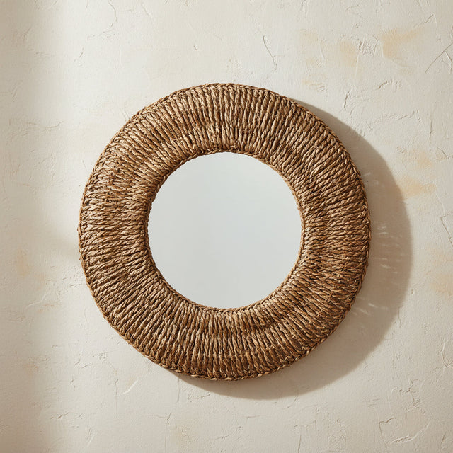 Specchio Intreccio — rattan intrecciato, Kaya Deco